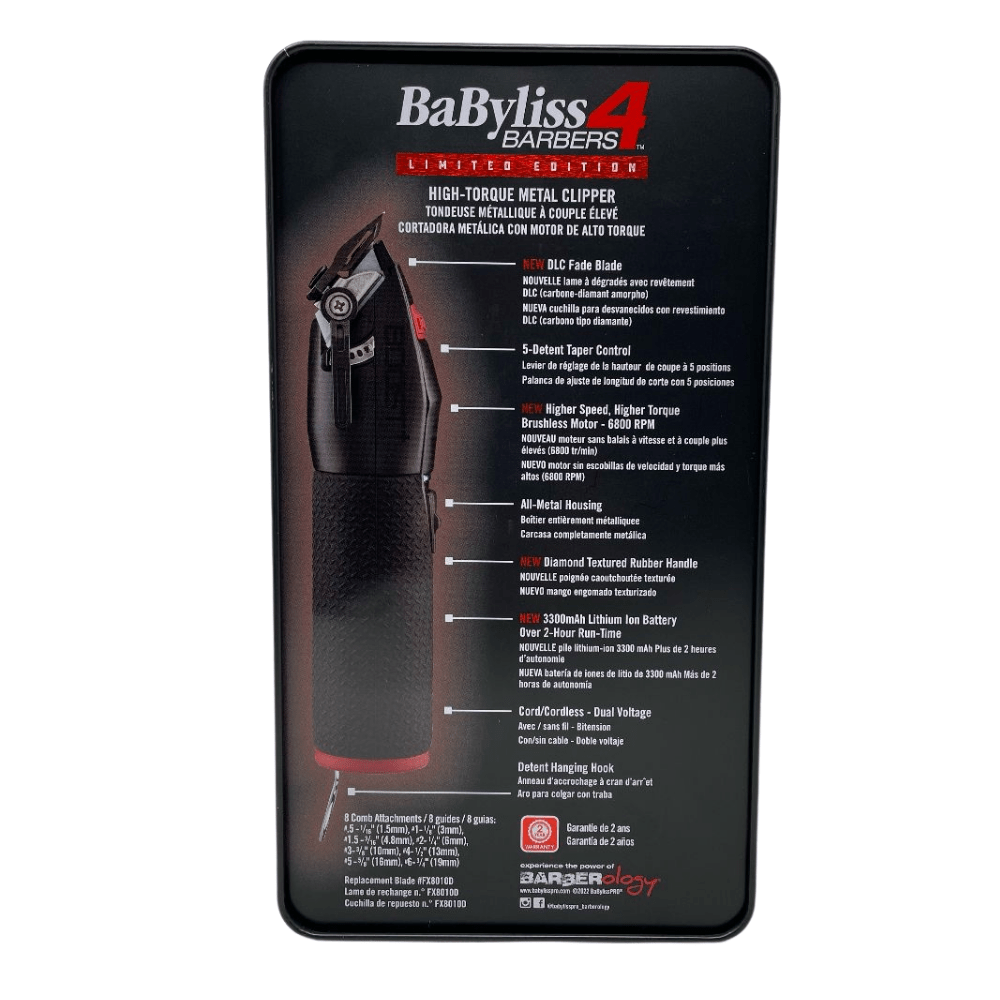 BABYLISS PRO 4 Barbers Los Cut It High-Torque Metal Clipper