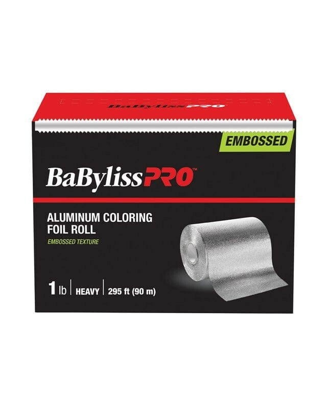 BABYLISS PRO Aluminum Coloring Foil Roll Embossed / 1lb Heavy 295 ft (90m)