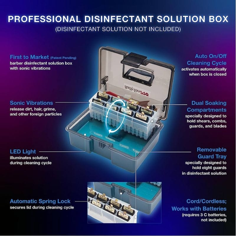 BABYLISS PRO BaBylissPRO Barber Sonic Professional Disinfectant Solution Box