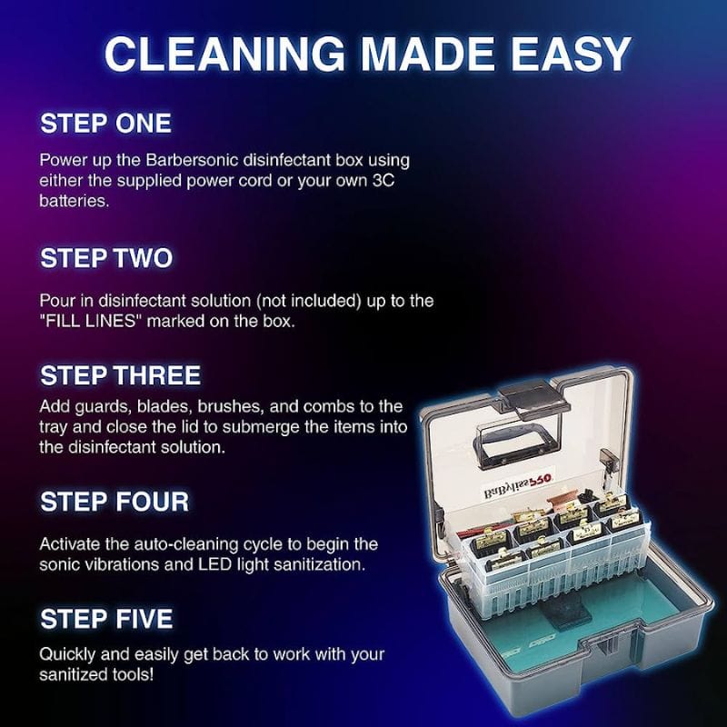 BABYLISS PRO BaBylissPRO Barber Sonic Professional Disinfectant Solution Box