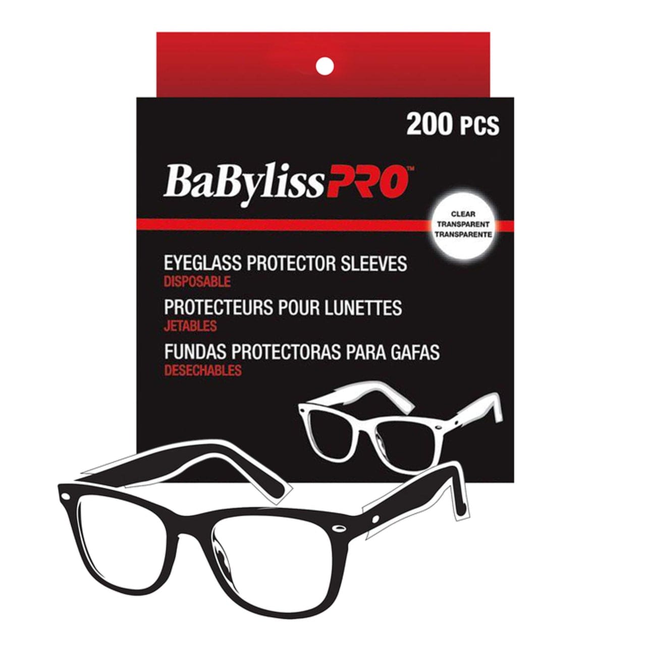 BABYLISS PRO Disposable Eyeglass Protector Sleeves 200pcs
