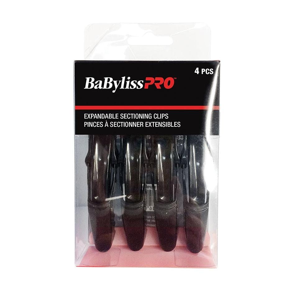 BABYLISS PRO Expandable sectioning clips Large 4 pack