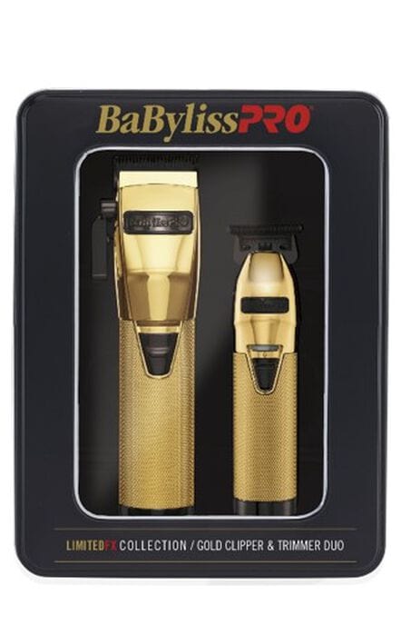 BABYLISS PRO LimitedFX Collection Gold Clipper & Trimmer Set FXHOLPK2GB