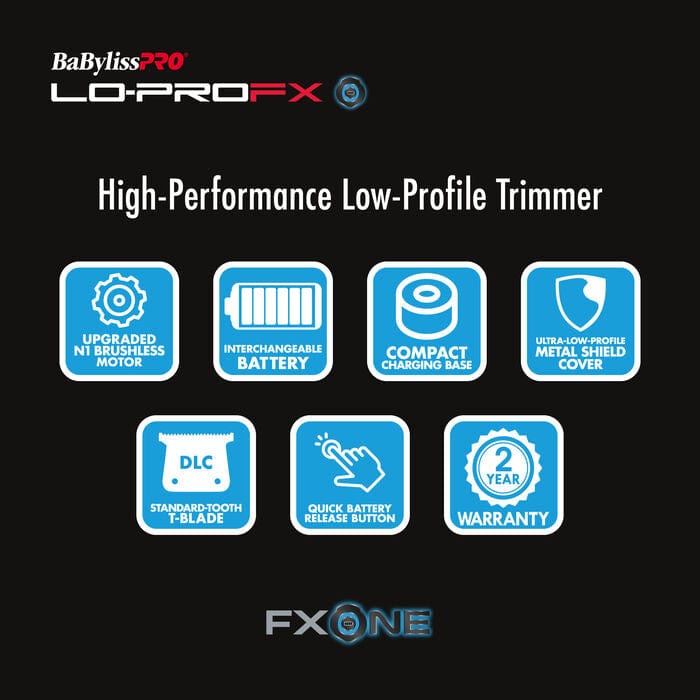 BABYLISS PRO Lo-ProFX High Performance Low Profile Trimmer FX729