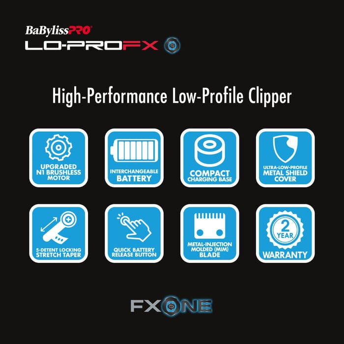 BABYLISS PRO Lo-ProFX High Performance Low Profile Trimmer FX829
