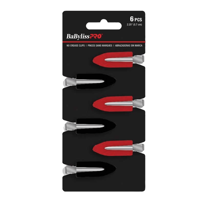 BABYLISS PRO No Crease Clips 6pcs (2.25” / 5.7cm)