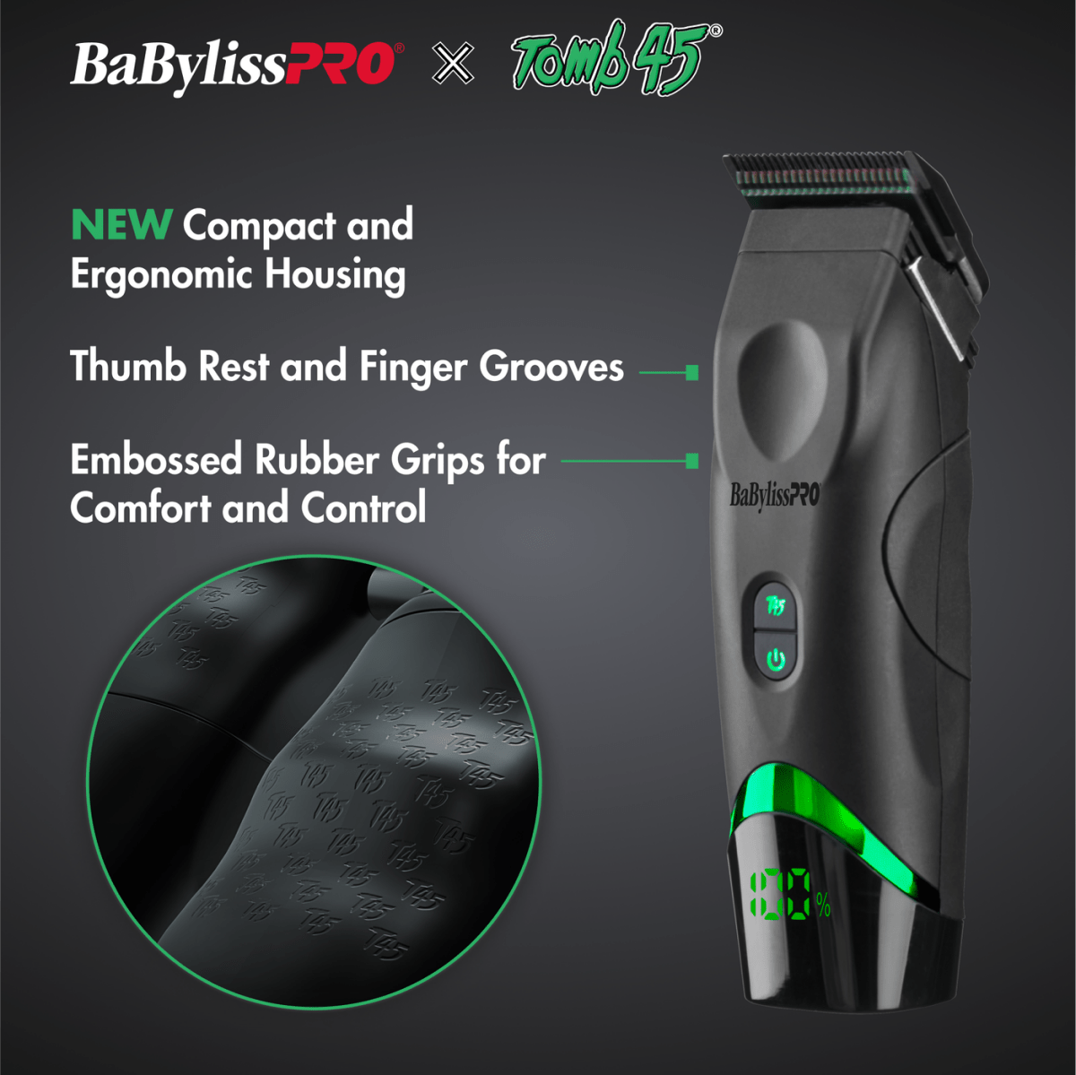 BABYLISS PRO Tomb45 Wireless-Charging Clipper