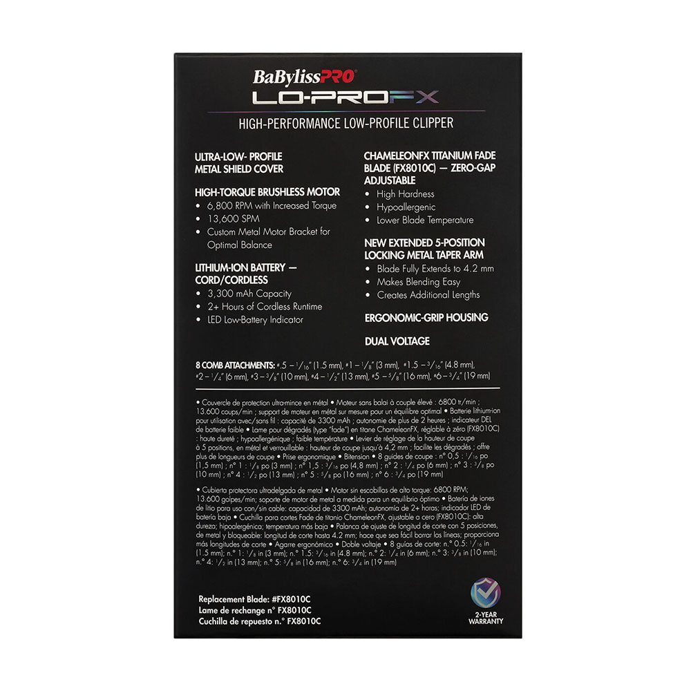 BABYLISSPRO Lo ProFx High Performance Low-Profile Clipper (Limited Edition)