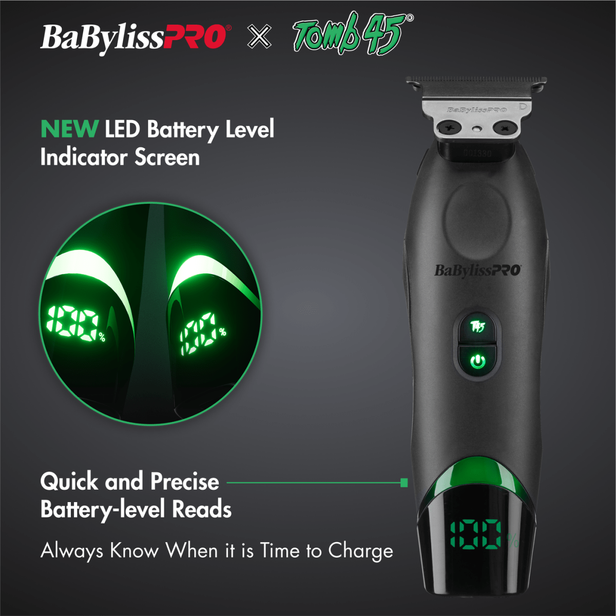 BABYLISSPRO Tomb45 FXT45T Wireless-Charging Trimmer