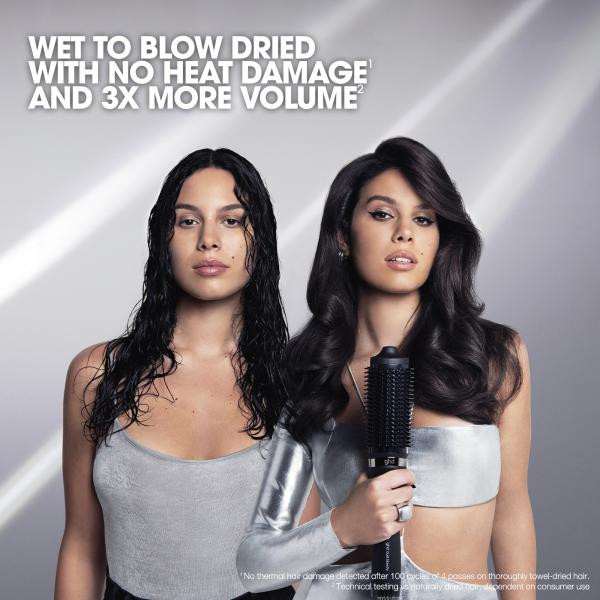 Duet Blowdry 2-In-1 Hair Dryer Brush - Black + Volumizing Blow Dry Cream 3.4oz