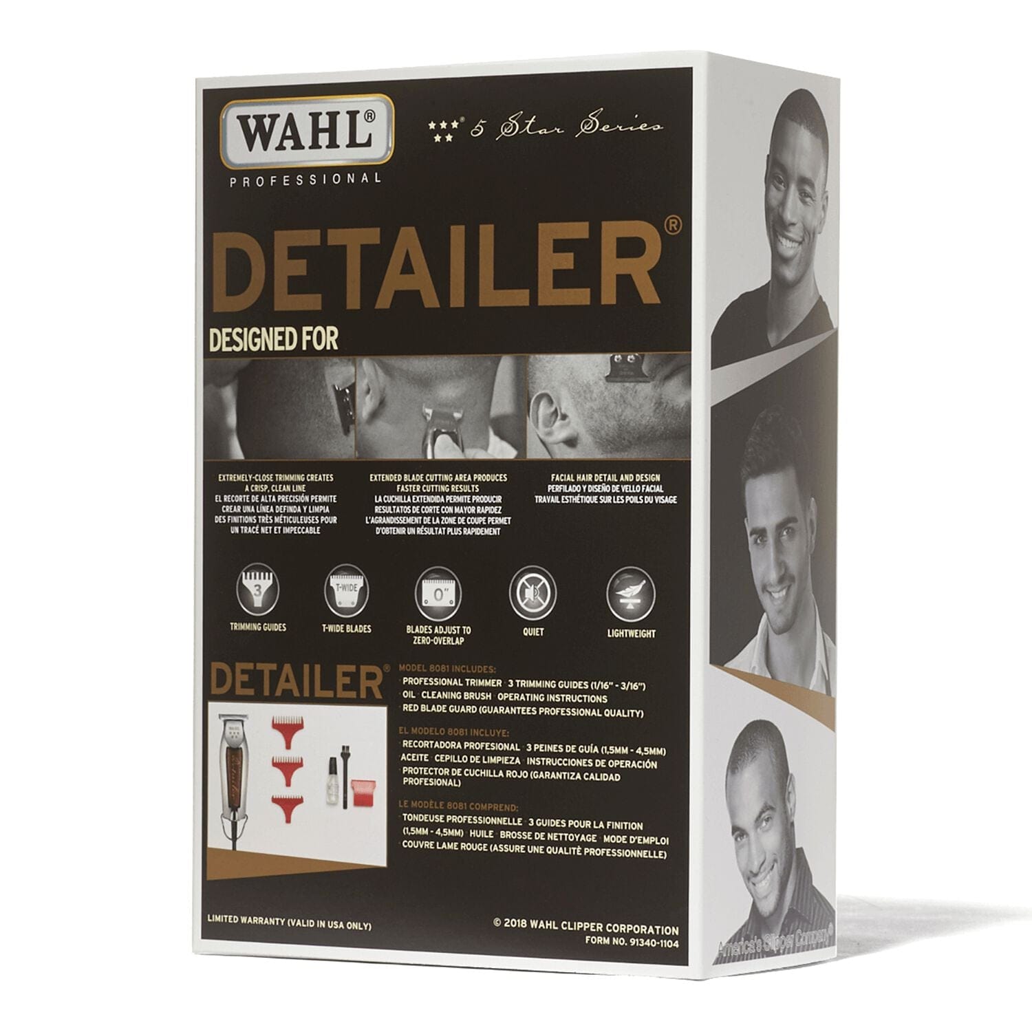 WAHL PROFESSIONAL Detailer Adjustable T-Wide Blade