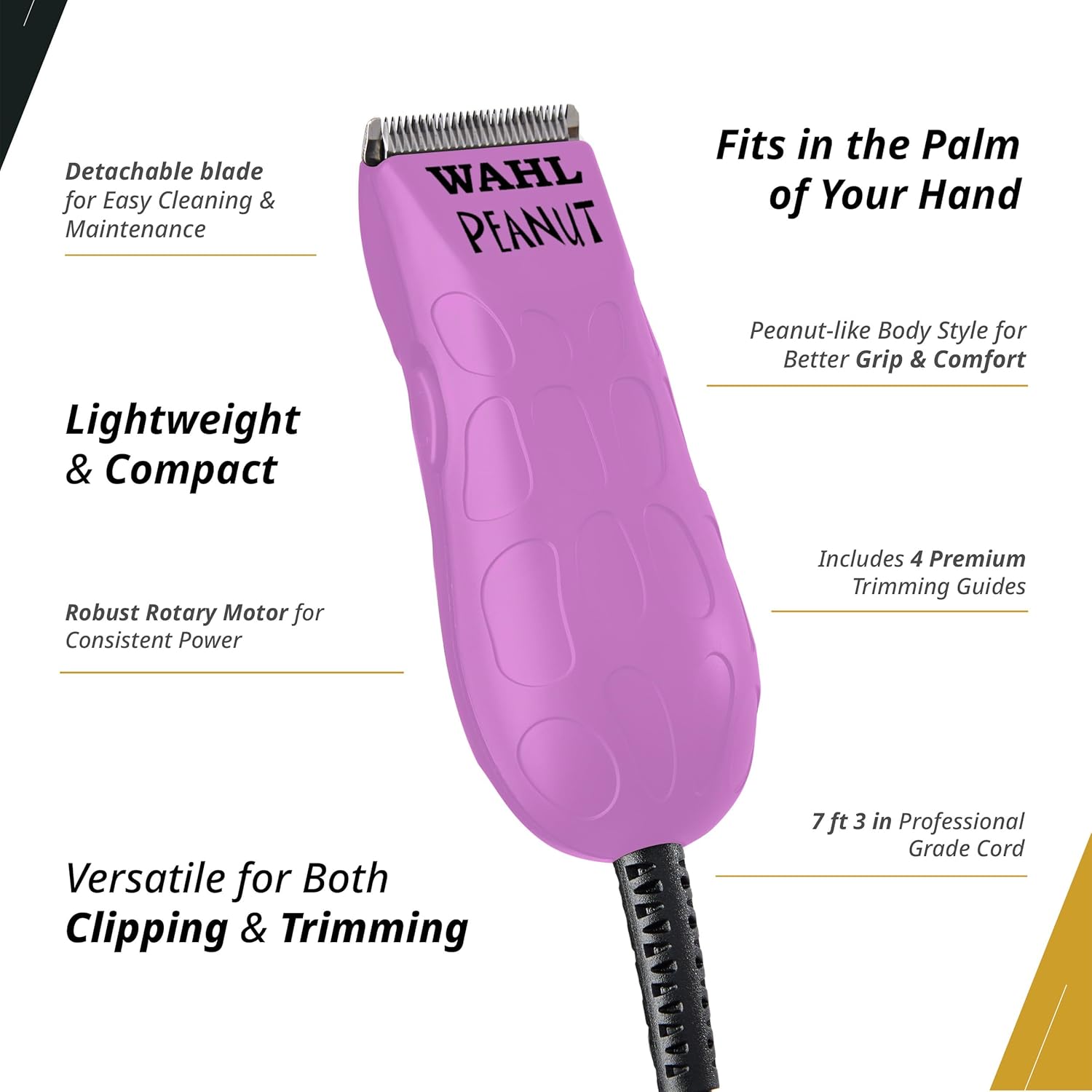 WAHL PROFESSIONAL Peanut Clipper/Trimmer in miniature size (Orchid)