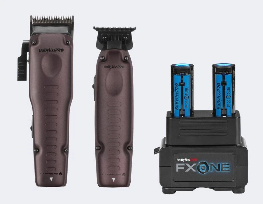 BaBylissPRO Nightfall FXONE LO-PROFX Clipper & Outlining Trimmer + FXONE Dual-Charging Prepack