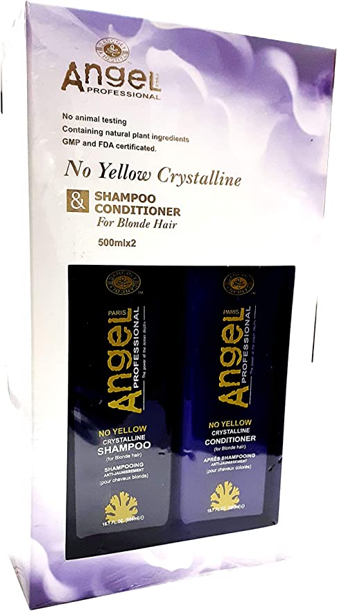 Angel No-Yellow Shampoo & Conditioner Duo Gift Set - 500ml Each