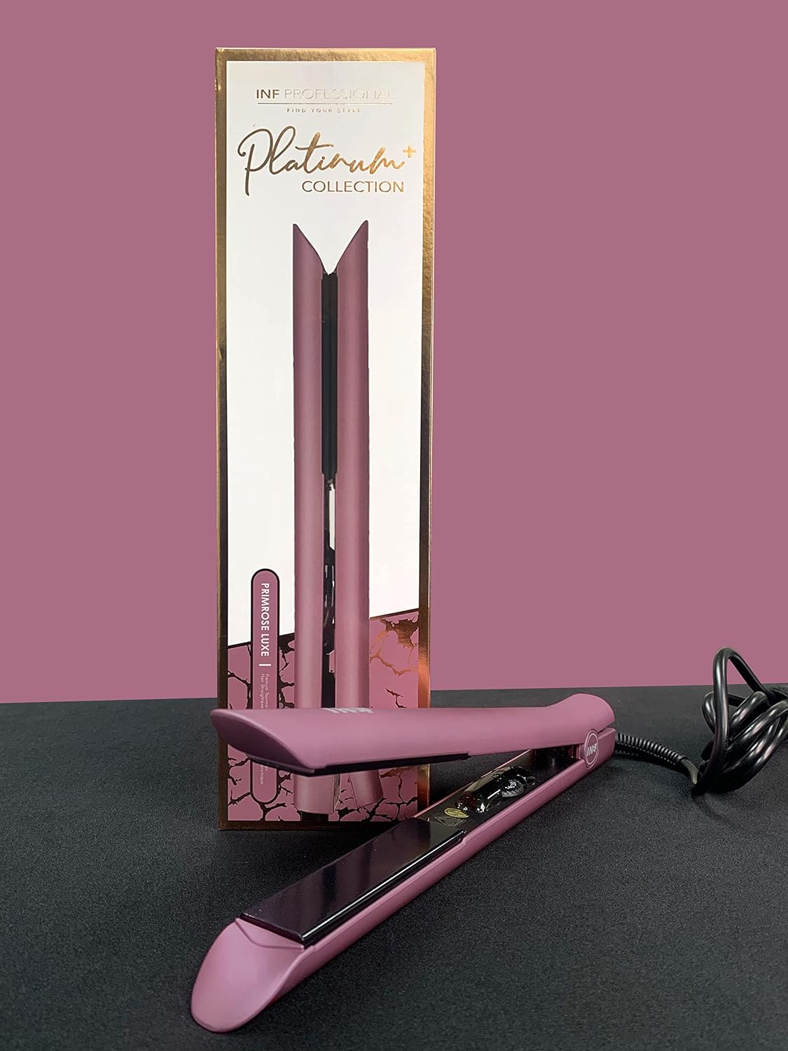 INF Professional - Platinum Pink Tourmaline Ceramic Hair Straightener - INF Series