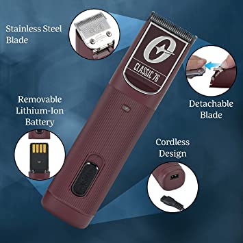 Oster Pro 76 Wireless Classic Hair Trimmer for Professionals
